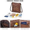 Mini Crossbody Bags for Women, Small Purses for Women with Vegan Leather, Travel Over Shoulder Bag, Brown - 3 of 4