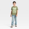 Boys' Short Sleeve Big Sky Graphic T-Shirt - Cat & Jack™ Olive Green - 4 of 4