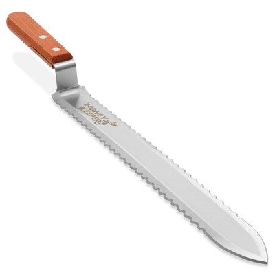 Honey Keeper Stainless Steel Uncapping Knife -  Honey Scraper Beekeeping Tool with Serrated Blade