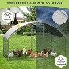 Metal Chicken Coop, Walk-in Poultry Cage,Chicken Run Pen House with Reinforcement & Waterproof & Anti-Ultraviolet Cover Chicken Coop Run - 2 of 4