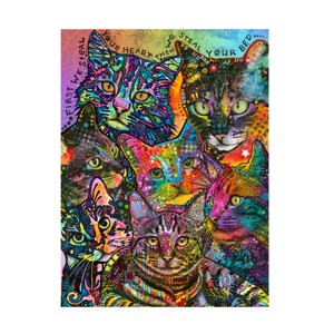 Canvas Wall Art - Dean Russo 'Bed Cats' Wall Art for Living Room, Bedroom, or Office Décor by Trademark Fine Art - 14 x 19 Inches - 1 of 4