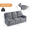 AMERLIFE Power Recliner Sofa with Type-C & USB Charging Ports - 2 of 4