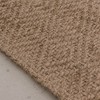 Maxax Jute Power Loom Natural Fibers Farmhouse Style Area Rug For Dining Room Living Room Kitchen, Off White/Natural - 2 of 3