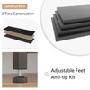 Dresser for Living Room with 10 Drawers,45"" Wide 10-Drawer Fabric Dresser,Modern Chest with Fabric Bins - 4 of 4