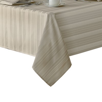 Elrene Denley Stripe Jacquard Stain Resistant Tablecloth ~ Elrene Home Fashions