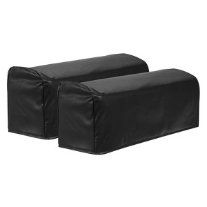Unique Bargains PU Leather Anti-Slip Stretch Couch Arm Slipcovers 2 Pcs - 1 of 4
