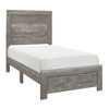 Twin Size Wooden Platform Bed with Headboard for Bedroom - 2 of 4