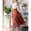 Women's Chiffon Silk Skirt - Oli & Hali - 3 of 4
