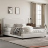 Twin/Full/Queen Size Bed Frame for Kids w/ Velvet Upholstered Headboard, Cute Low Profile Platform Bed for Girls and Boys - 4 of 4