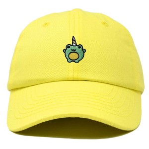 Dalix Froggy Unicorn Embroidered Cotton Dad Hat Baseball Cap Adjustable Mens Womens - 1 of 4