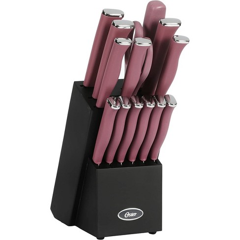 Farberware Triple Riveted Knife Block Set 15-piece in Navy and Gold