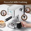 Espresso Coffee Maker with Automatic Milk Frothing System, Temp Adjustable, Steam Wand & Cup Warmer, 20 Bar Espresso Machines for Latte, Cappuccino - 3 of 4
