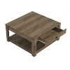 Galano Philia Coffee Table With Drawer - Knotty Oak - 2 of 4