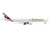 Boeing 777-300ER Commercial Aircraft with Flaps Down White with Tail Stripes 1/400 Diecast Model Airplane by GeminiJets - 2 of 4