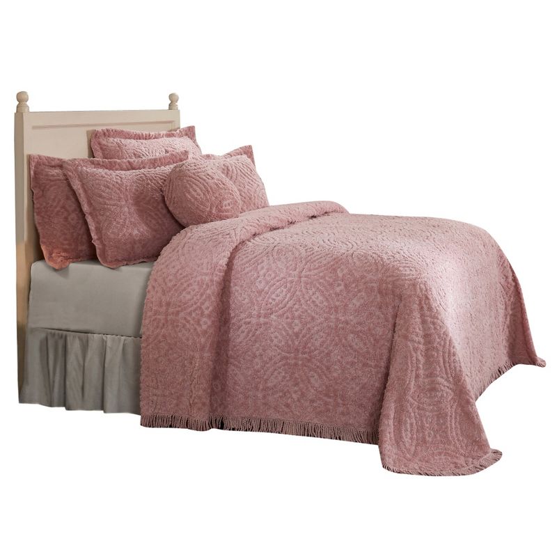 Wedding Ring Collection 100% Cotton Tufted Unique Luxurious Bedspread & Sham Set - Better Trends, 3 of 7