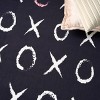 Nourison Washable Imagination XOXO Non Skid Woven Area Rug Black - 3 of 4
