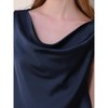 INSPIRE CHIC Women's Office Sleeveless Cowl Neck Satin Elegant Dressy Blouse - 4 of 4