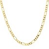 RMZ GOLD NYC 4mm Figaro Chain Necklace 24k Gold for Men Women & Teens 24'' - 3 of 4