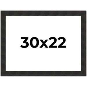 PosterPalooza | Contemporary Black Picture Frame - UV Acrylic, Backing Board, Hanging Hardware Included - 1 of 4