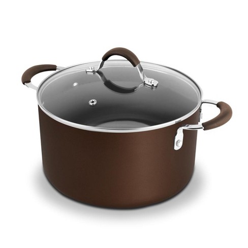 Dutch Oven Pot with Lid - Non-Stick High-Qualified Kitchen Cookware with  See-Through Tempered Glass Lids, 5 Quart