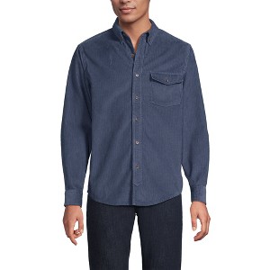 Lands' End Men's Long Sleeve Wide Wale Corduroy Shirt - 1 of 3