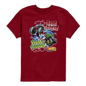 Boys' - Hot Wheels - Bone Shaker Vs Skelesaurus -Youth Short Sleeve Graphic T-Shirt Short Sleeve Graphic T-Shirt - 1 of 3
