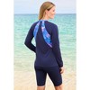 Swim 365 Women's Plus Size Chlorine Resistant Long-Sleeve Colorblock Swim Tee - 3 of 4