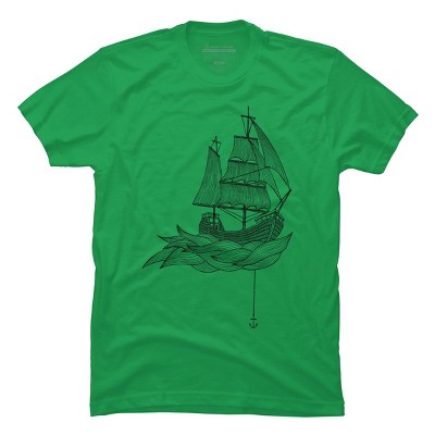 Men's Design By Humans The ship By TatiAlecrim T-Shirt