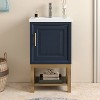 Festivo Modern 20" Single Sink Freestanding Bath Vanity Navy - 3 of 4