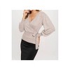 Women's Side Tie Wrap Top - PerSeption Concept - 4 of 4