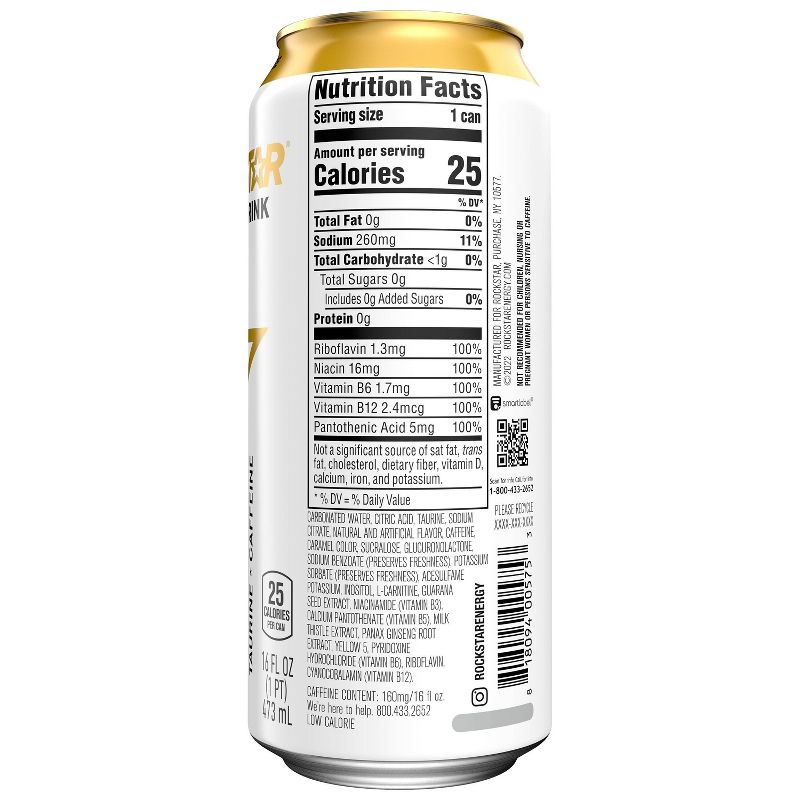 Rockstar Sugar Free Energy Drink - 16 fl oz can, 5 of 6
