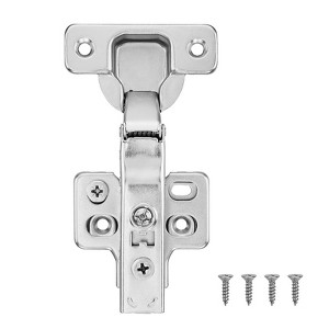 VEVOR Cabinet Hinges, 40 Packs Full Overlay Kitchen Cabinet Door Hinges, 100 Degree Opening Angel Soft Close Concealed Cupboard Hinges, Silver - 1 of 4