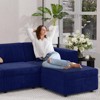Buenhomino 99" Velvet Modular Sectional Sofa with Storage – Spacious, Convertible Living Room Couch with Deep Seating - 4 of 4