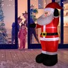 NAYSAYE Christmas Inflatable Holiday Decorations 8FT Santa Claus for Yard Lawn and Party Display, Red and White, 94.49"*29.13"*32.68" - 2 of 4