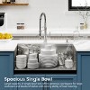 Stainless Steel Kitchen Sink, 33¡åx19¡å Single Bowl, Undermount Handmade Sink in Dark Gray, with Cutting Board, Colander - 2 of 4