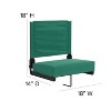 Emma and Oliver Set of 2 500 lb. Rated Lightweight Stadium Chair with Ultra-Padded Seat - 4 of 4