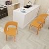 GlasFlength Accent Chairs Contemporary Single Piece Design Durable Indoor Outdoor Seating For Modern Living Spaces, Orange, 21.3"*23.6"*32.5" - 4 of 4