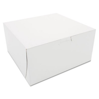 SCT Non-Window Bakery Boxes 8 x 8 x 4 White 250/Carton 0941