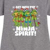Girls' - Teenage Mutant Ninja Turtles - Get Into The Ninja Spirit Graphic Short Sleeve Fleece Dress - 2 of 3