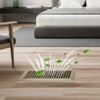 VEVOR 4x10In Floor Registers, 6-Pack Vent Grilles, HVAC Heavy-Duty Walkable Iron Floor Vents, Easily Adjustable Rust-Proof Air Vents Deflector, Brown - 2 of 4