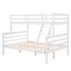 AZL1 Life Concept Beds Twin over Full Bunk Bed Safe Comfortable Sleeping Strong Wooden Frame Eco Responsible Ladder, White, 78.35"*59.06"*61.81" - 3 of 4