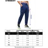 Mens Cargo Sweatpants Elastic Waist Drawstring Casual Lounge Running Athletic Joggers Pants with Pockets - 4 of 4