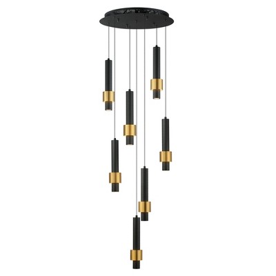 ET2 Lighting Reveal 7 - Light Pendant in  Black/Gold