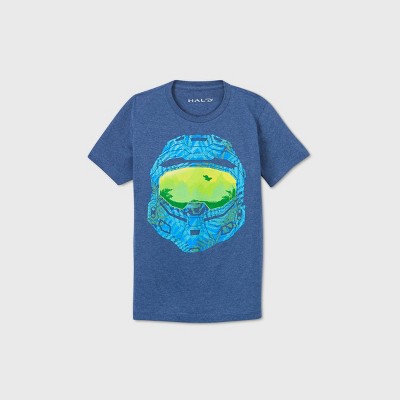 Boys Short Sleeve Halo Graphic T Shirt Blue Xl Target - roblox t shirt blue dinosaur