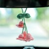 TruAIR Knitted Lily Car Mirror Pendant Ð Handmade Rearview Decoration - 4 of 4