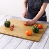 Cutting Board, Bamboo Stove Top Cover, Over the Sink Chopping Board with Juice Groove and Handle - 2 of 4