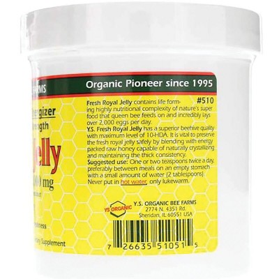 Y.S. Eco Bee Farms Royal Jelly & Pollen In Honey – 24 Oz, Paste, All-Natural