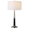 Hudson and Canal 29.75" Tall Two-Tone Table Lamp with Fabric Shade - 3 of 4