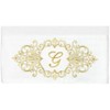Linum Home Textiles 100% Turkish Cotton MONICA Gold Thread 2PC Embellished Bath Towel Set - 3 of 3
