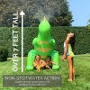 Swimline Humongous Inflatable Dinosaur Outdoor Water Sprinkler - 85" - Neon Green - 2 of 4